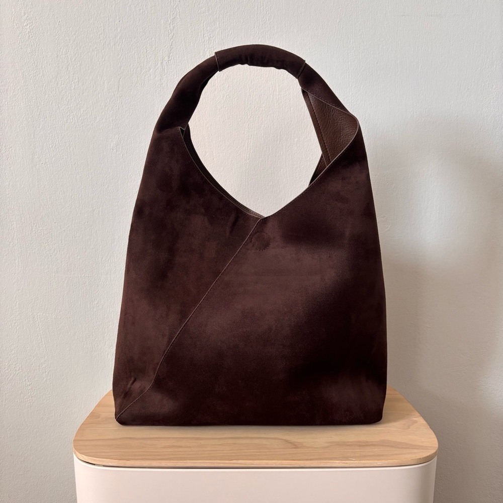 Banana Republic Dark Brown Suede Shoulder Bag